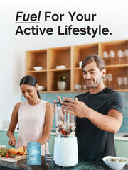 Close-up of NeoCell Collagen Bio-Peptides Powder packaging