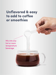 Dissolving collagen powder in a beverage