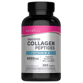 Front view of NeoCell Super Collagen Plus Vitamin C bottle with 360 tablets