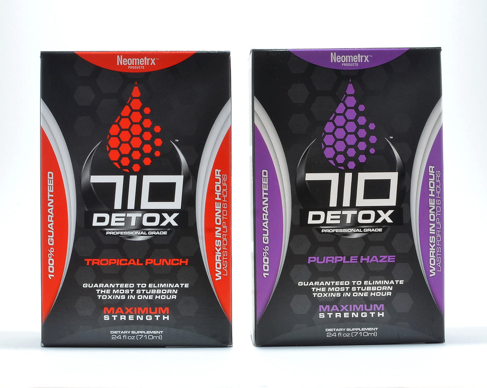 Benefits chart for Neometrx 710 detox kit