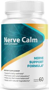 Front view of Nerve Calm Capsules bottle