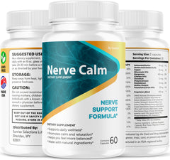 Lifestyle scene featuring Nerve Calm for wellness