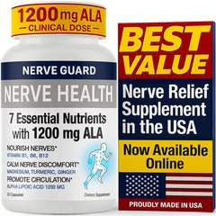 Nerve Guard bottle with 30 capsules