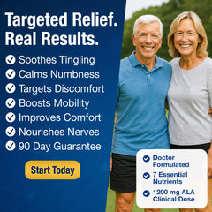 Hands and feet representing nerve health support