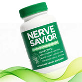 Nerve Savior bottle-front highlights daily nerve support and easy supplementation.