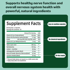 Nerve Savior herbal-extracts closeup underscores natural ingredients supporting nervous health.
