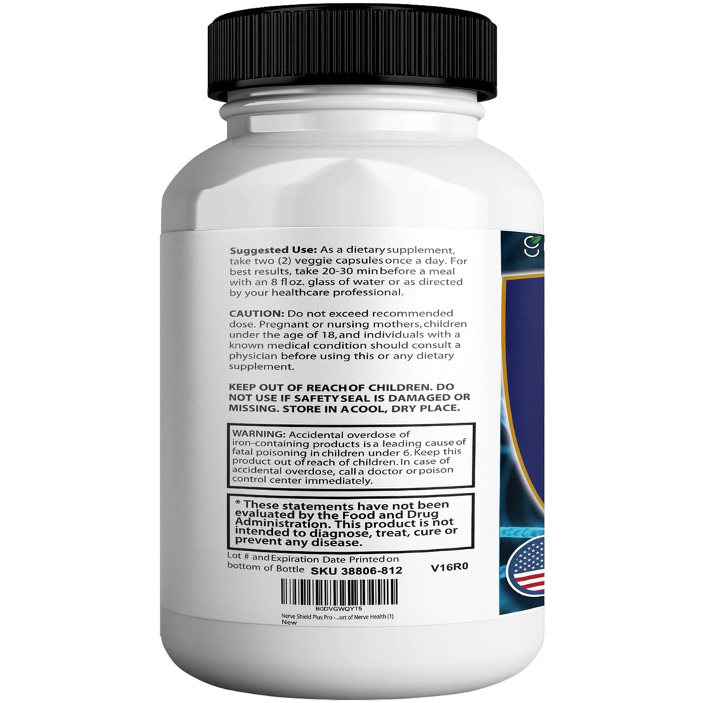 Nerve Shield Plus Pro testing badge conveying trust and third-party validation