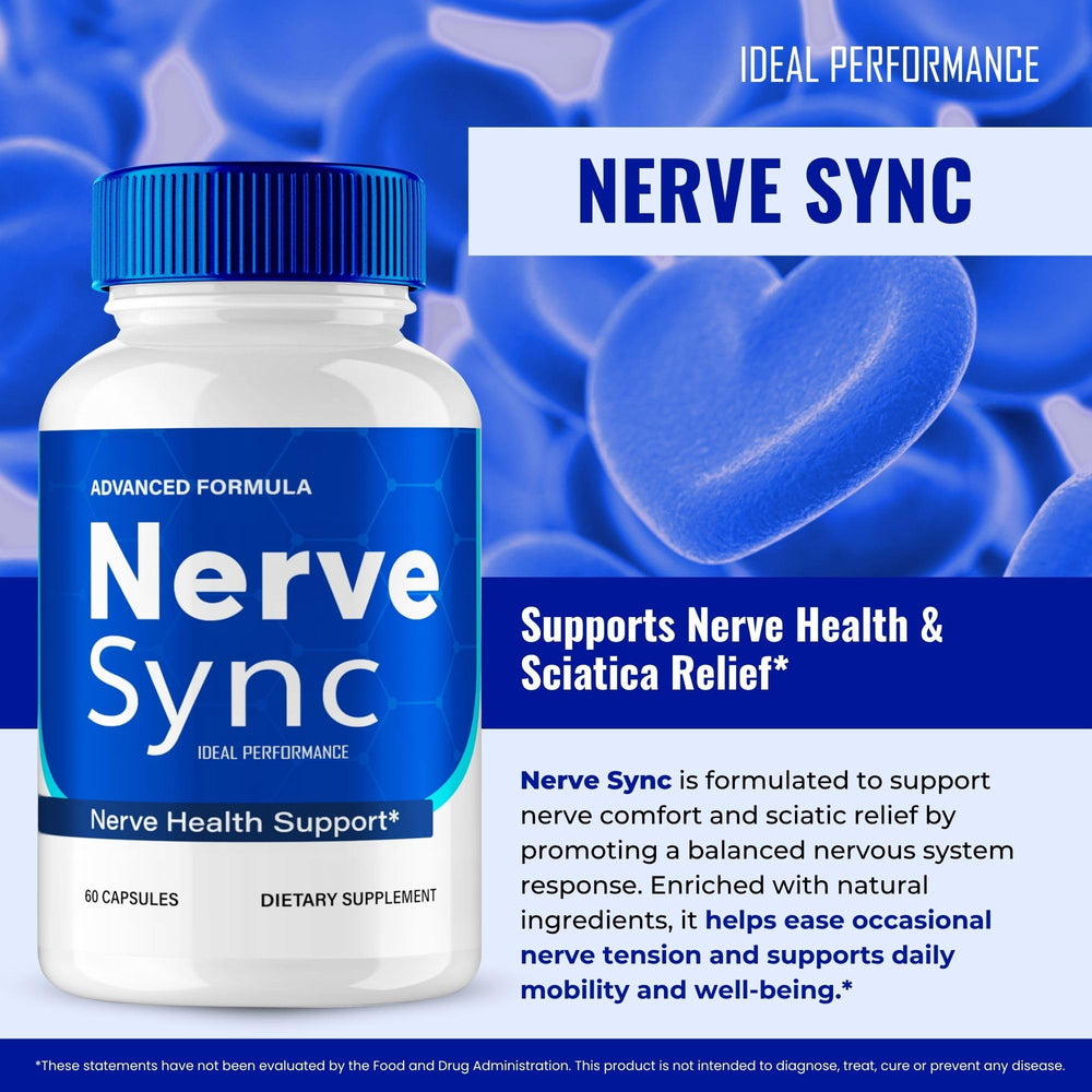 Nerve Sync Capsules bottle on desk with label visible