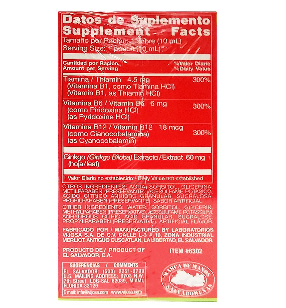 Nervidoce Multivitamin display with multiple pouches