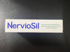 Nerviosil bottle label close-up