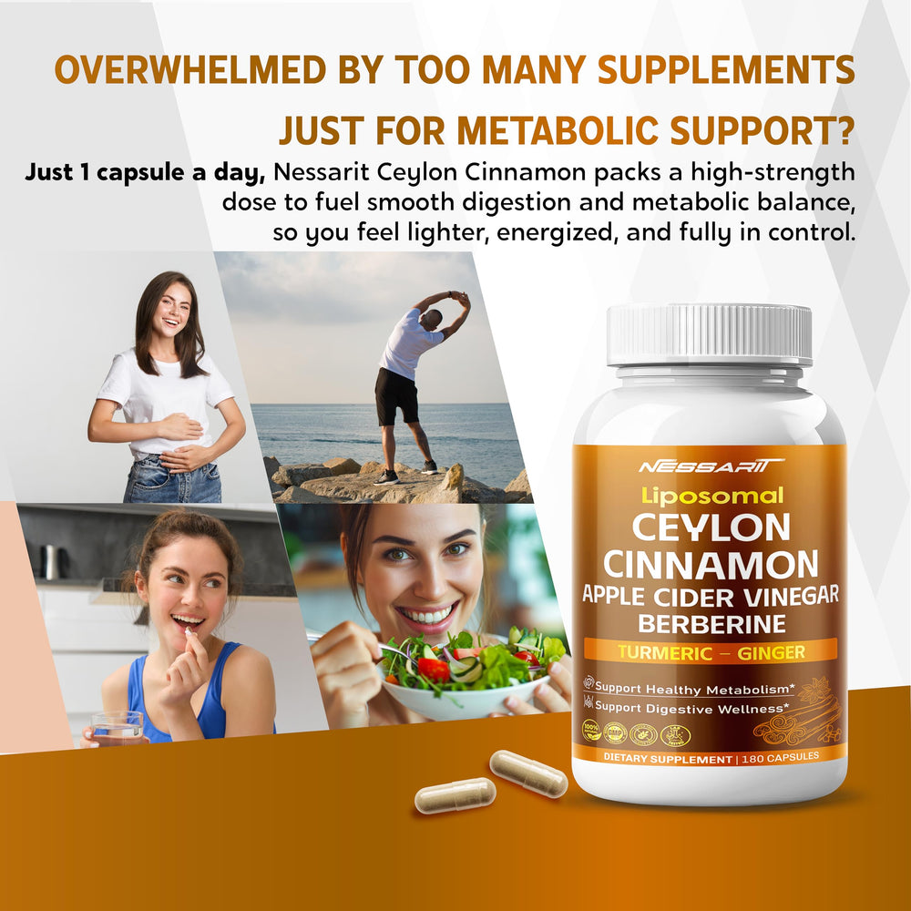 Front view of Nessarit 180-capsule bottle