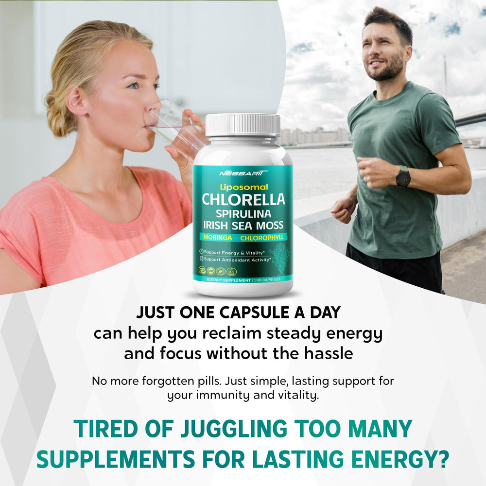 NESSARIT ingredients including Chlorella and Spirulina