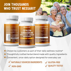 NESSARIT supplement facts label close-up for transparency and potency