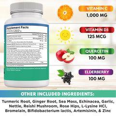 Nettle immunity formula with elderberry and zinc