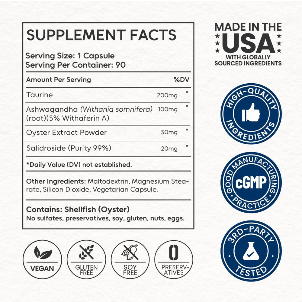 NEUMINA capsules deliver energy and immune support for men.