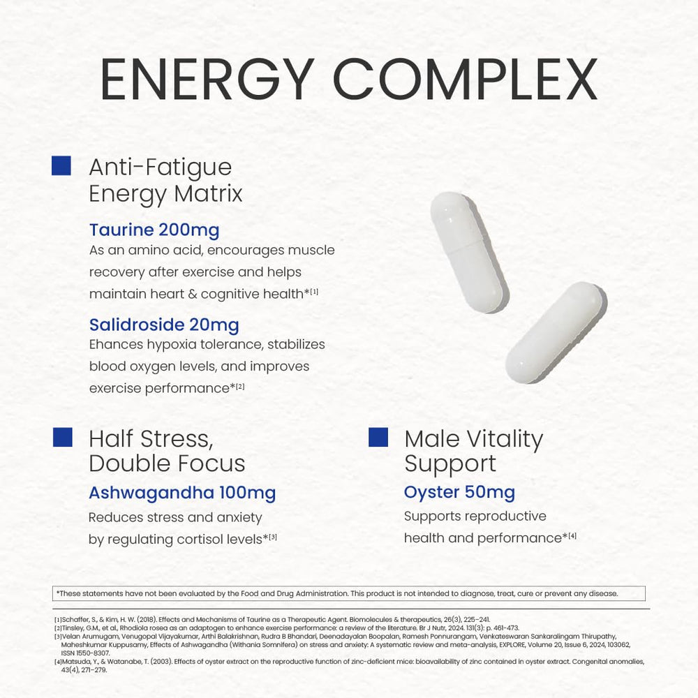 NEUMINA Taurine component aids exercise recovery and cognitive health.