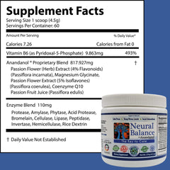 Close-up of Anandanol digestive enzyme blend label