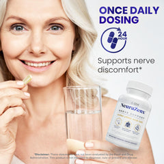 Foot and nerve relief concept illustration for NeuraZenX