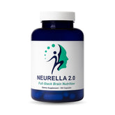 Neurella 2.0 brain supplement bottle with 120 capsules on a white background