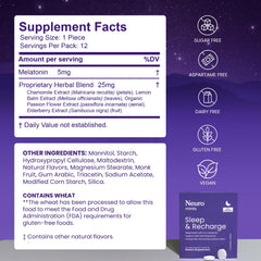 Sealed Neuro Melatonin Mints container on bedside table