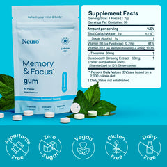 Cereboost American Ginseng extract in Neuro Memory and Focus Gum