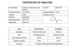 Third-party lab testing and USA facility badge
