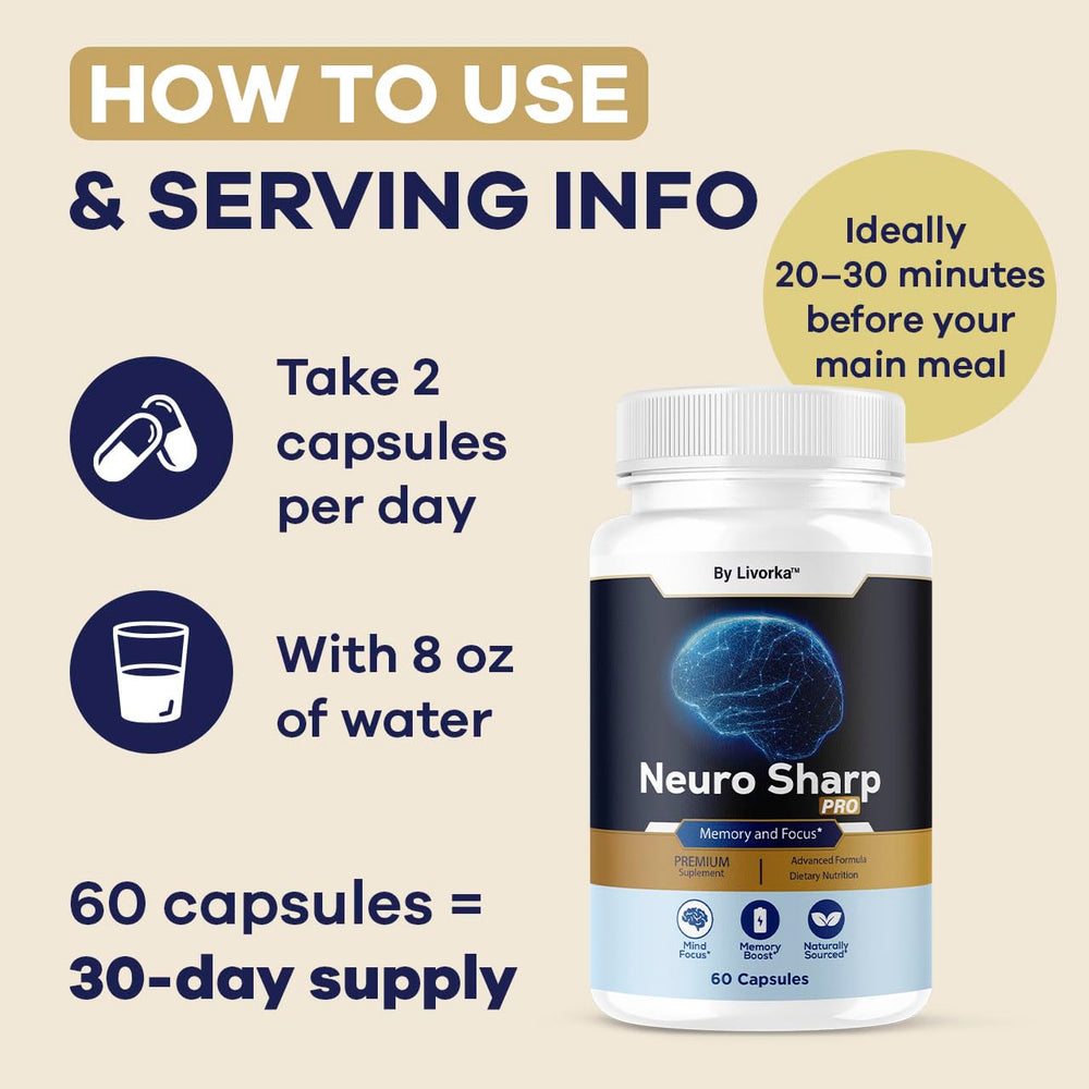 Neuro Sharp Pro natural formula packaging