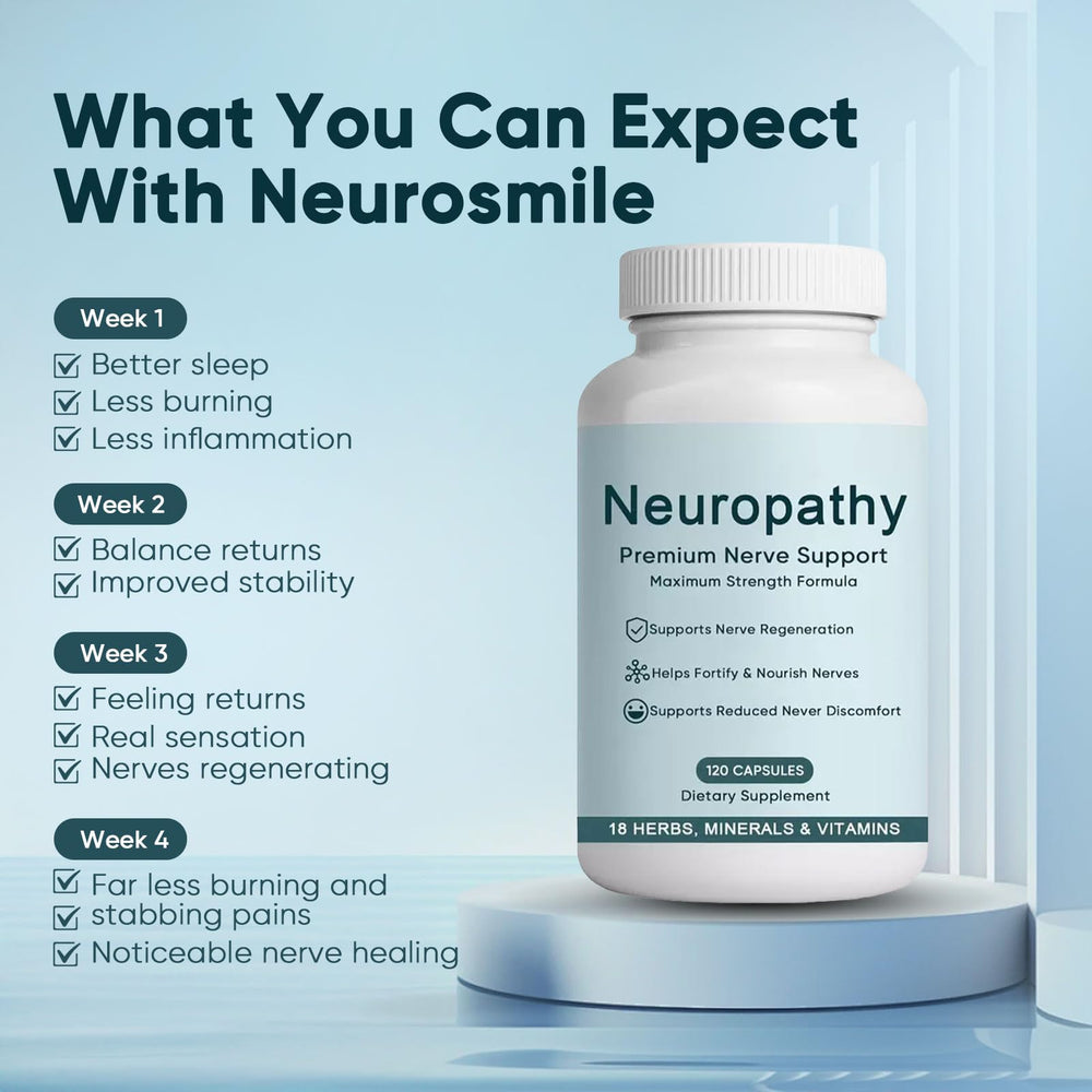 Person taking two Neurobella capsules with a meal