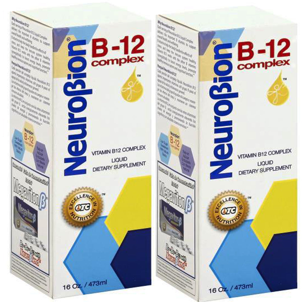 Neurobion Vitamin B12 Liquid Citrus Flavor bottle, 16 oz