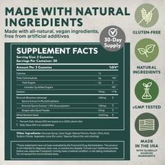 Vegan-friendly and gluten-free badge on packaging