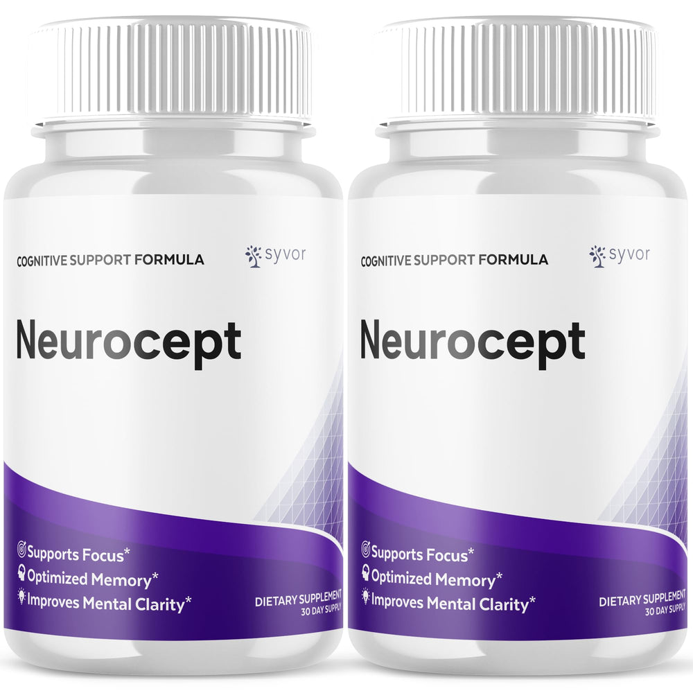 Front view of Neurocept bottle with label