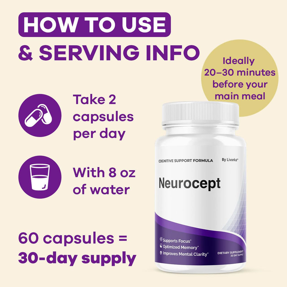 Easy-to-swallow Neurocept capsules for daily use