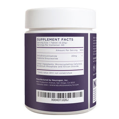 Neurogan NADH 60-count bottle emphasizes convenient daily use.