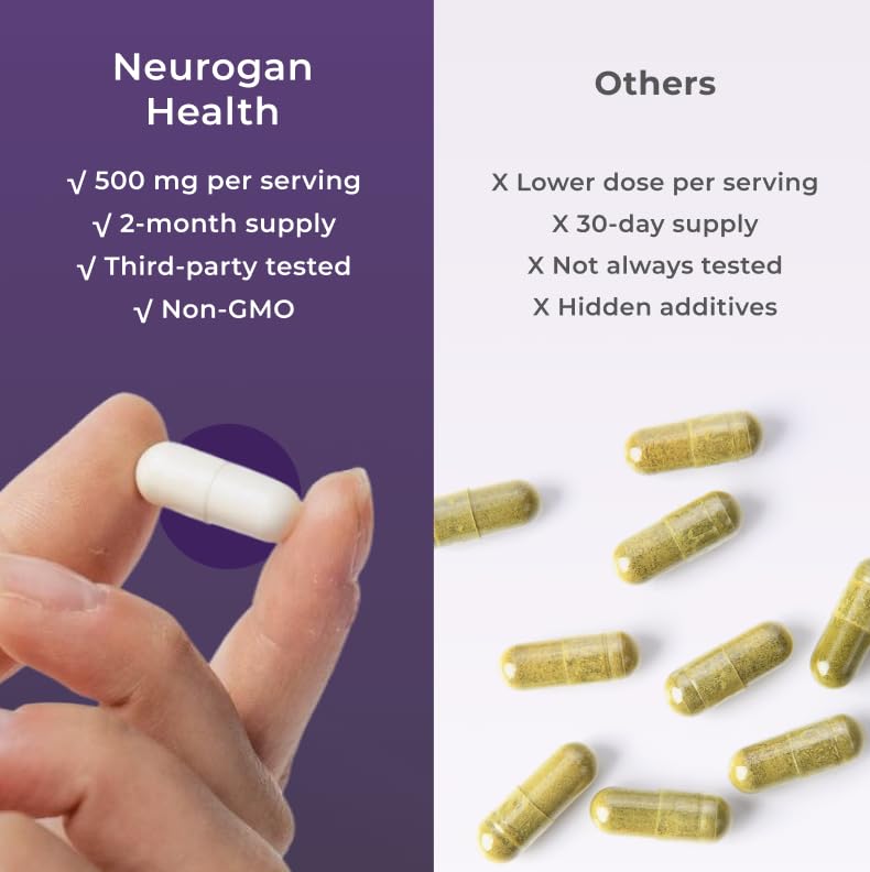 GMP-certified facility and third-party testing insignia for Neurogan NMN