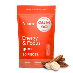 NeuroGum Cinnamon Energy & Focus Gum packaging front