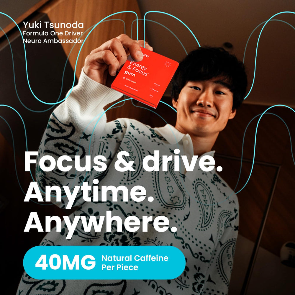 6-pack packaging shot of NeuroGum Cinnamon flavor