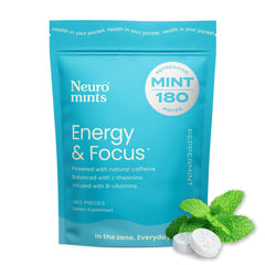 NeuroGum Energy Mints pack front for portable energy.