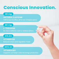 NeuroGum Energy Mints close-up shows mint texture and sugar-free formula.