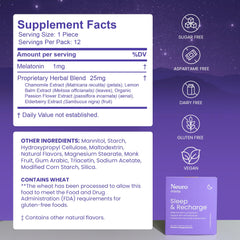 Serving suggestion for bedtime routine with NeuroGum Melatonin mints