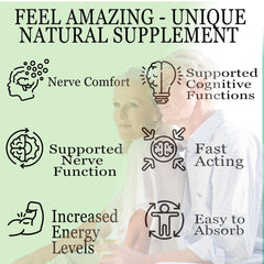 Non-GMO plant-based supplement packaging illustration