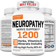 Neuropathy Support Supplement bottle with 180 capsules