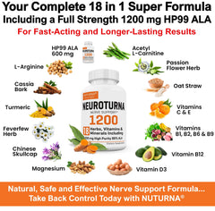 Assorted vitamins minerals and herbs in the 18-in-1 blend