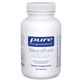 Bottle of Pure Encapsulations NeuroPure 120 capsules on a clean background