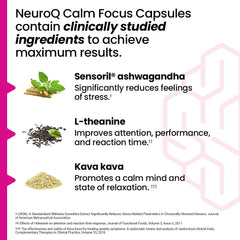 NeuroQ Calm Focus label close-up