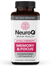 Bottle of NeuroQ Memory & Focus Extra Strength with label