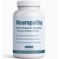 Front view of Neurovital Capsules bottle for neuropathy nerve support