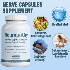 Graphic highlighting nerve health and energy support