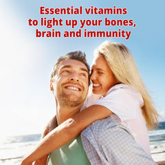 Label illustration indicating D3 from reindeer lichen and B12 from methylcobalamin