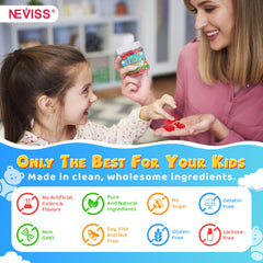 Allergen-free Neviss D3 K2 kids gummies