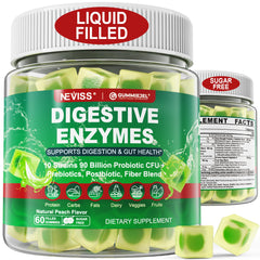NEVISS Digestive Enzymes Gummies bottle front view